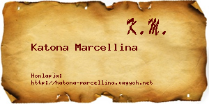 Katona Marcellina névjegykártya