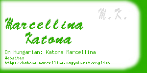marcellina katona business card
